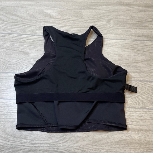 LULULEMON BLACK Invigorate Racerback Training Tank Top Removable Pads size L(12) - Picture 8 of 16